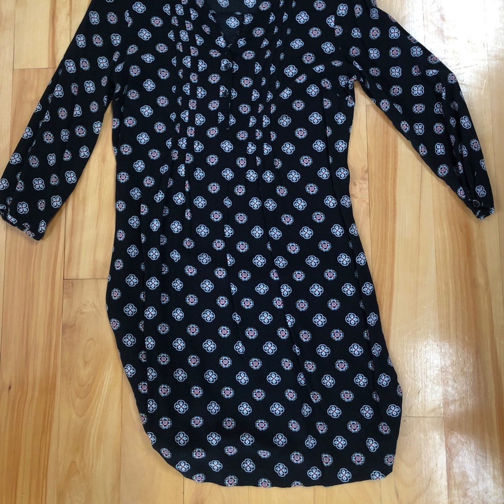 Mid length black dress